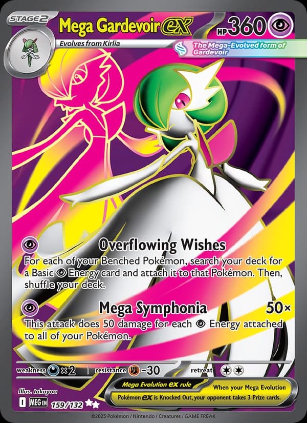 Mega Gardevoir ex 159/132 Mega Evolution Pokémon card