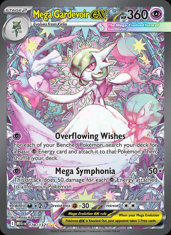 Mega Gardevoir ex 178/132 Mega Evolution Pokémon card