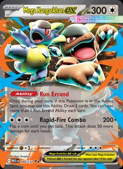Mega Kangaskhan ex 104/132 Double Rare – Mega Evolution Pokémon card
