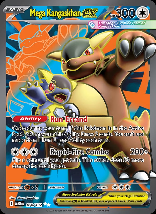 Mega Kangaskhan ex 164/132 Mega Evolution Pokémon card