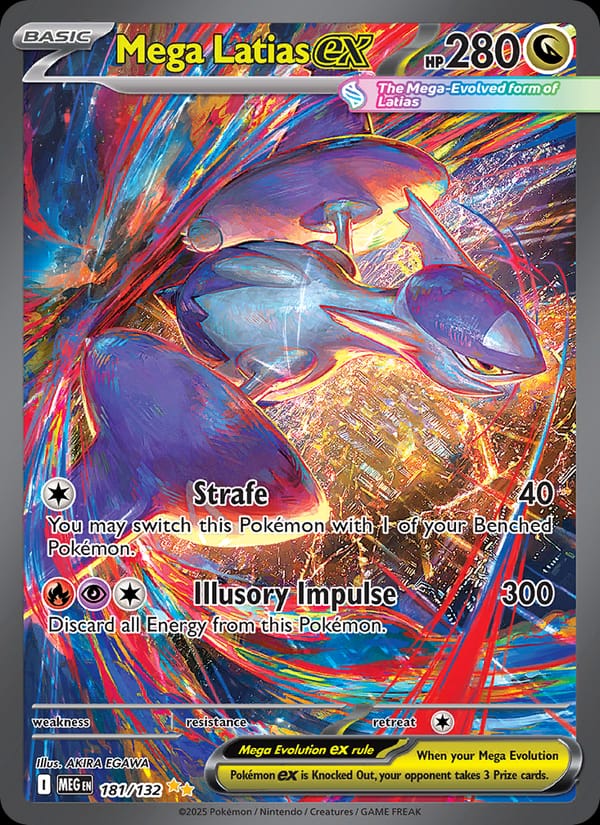 Mega Latias ex 181/132 Mega Evolution Pokémon card