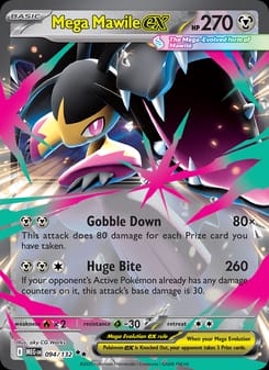 Mega Mawile ex 094/132 Double Rare – Mega Evolution Pokémon card