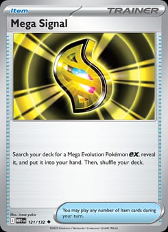 Mega Signal 121/132 Uncommon – Mega Evolution Pokémon card