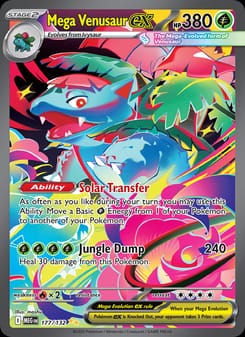 Mega Venusaur ex 177/132 Special Illustration Rare – Mega Evolution Pokémon card