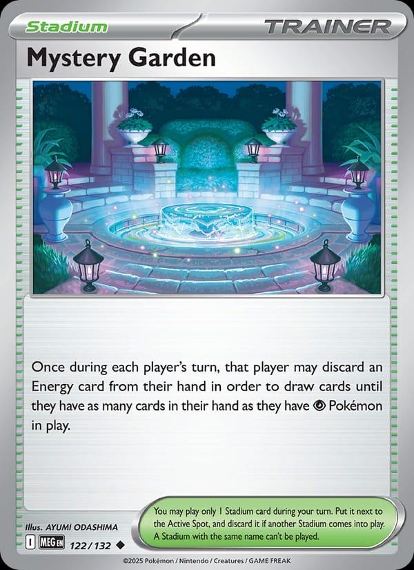 Mystery Garden 122/132 Mega Evolution Pokémon card