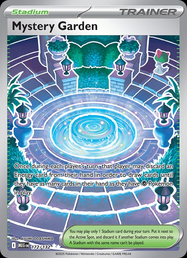 Mystery Garden 172/132 Mega Evolution Pokémon card