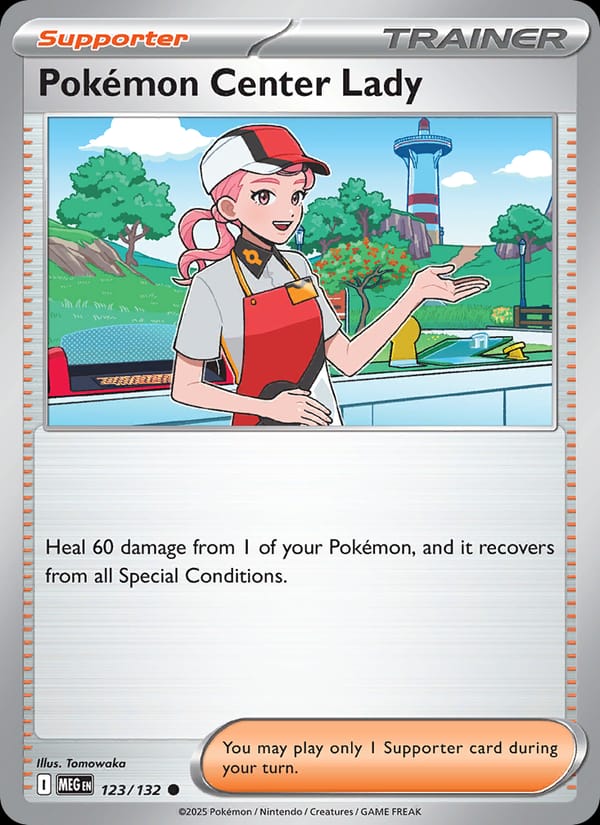Pokémon Center Lady 123/132 Mega Evolution Pokémon card