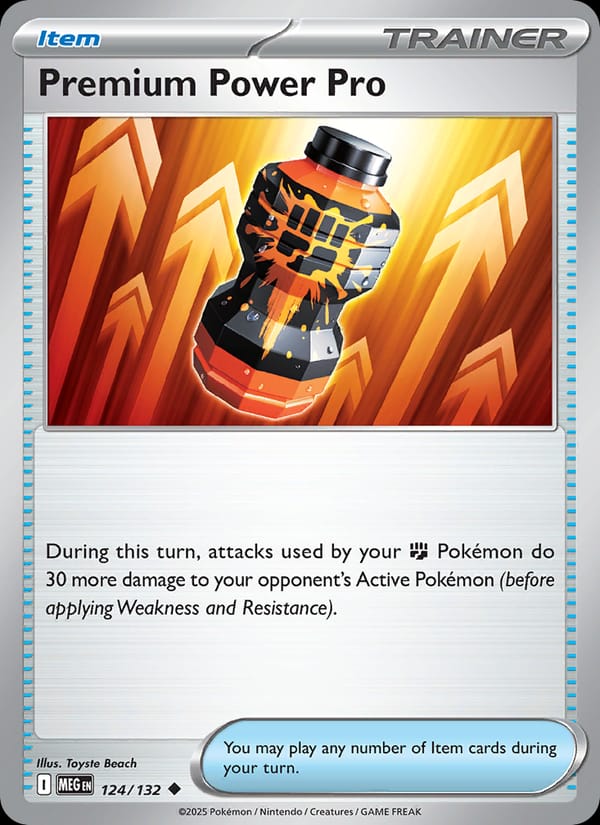Premium Power Pro 124/132 Mega Evolution Pokémon card