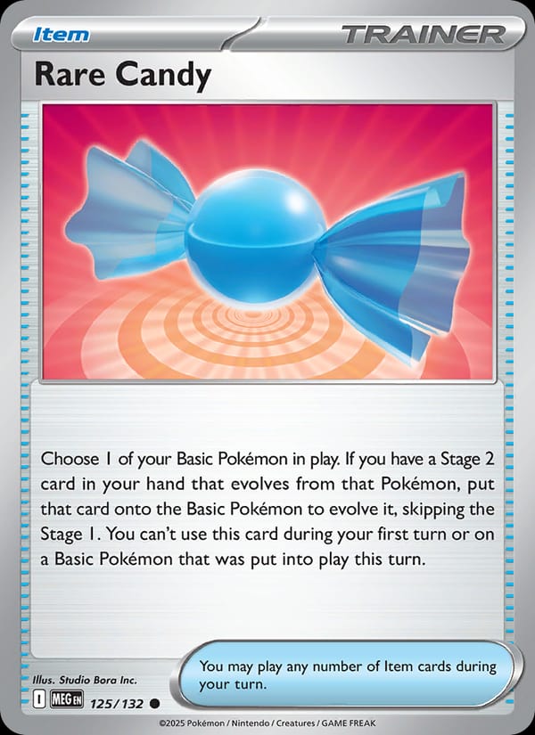 Rare Candy 125/132 Mega Evolution Pokémon card