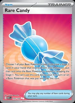 Rare Candy 175/132 Ultra Rare – Mega Evolution Pokémon card