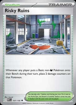 Risky Ruins 127/132 Uncommon – Mega Evolution Pokémon card