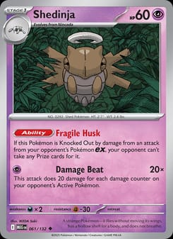 Shedinja 061/132 Uncommon – Mega Evolution Pokémon card
