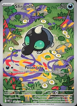 Shroodle 149/132 Illustration Rare – Mega Evolution Pokémon card