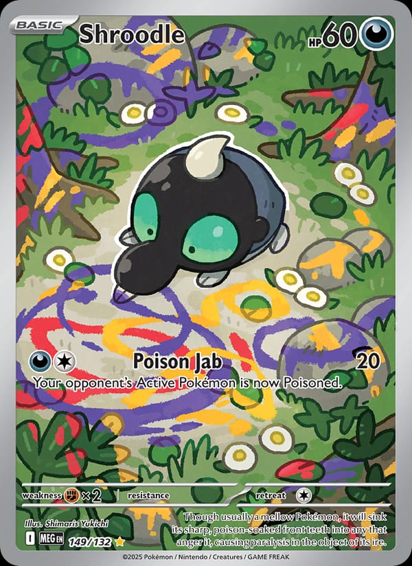 Shroodle 149/132 Mega Evolution Pokémon card