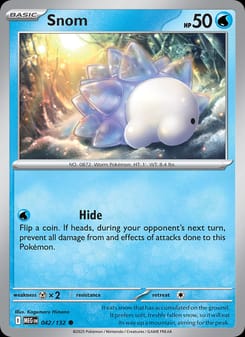 Snom 042/132 Common – Mega Evolution Pokémon card