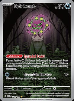 Spiritomb 148/132 Illustration Rare – Mega Evolution Pokémon card
