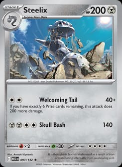 Steelix 093/132 Rare – Mega Evolution Pokémon card