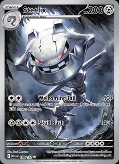 Steelix 150/132 Illustration Rare – Mega Evolution Pokémon card