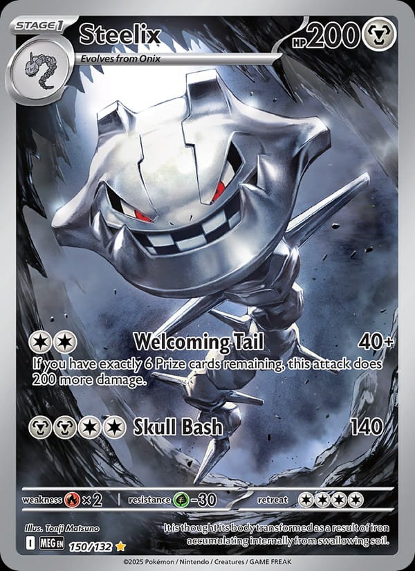 Steelix 150/132 Mega Evolution Pokémon card