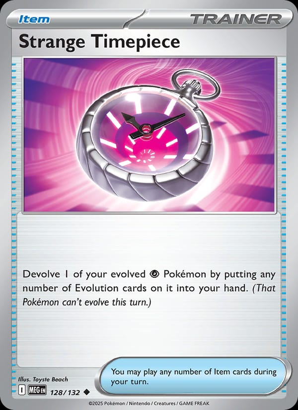 Strange Timepiece 128/132 Mega Evolution Pokémon card