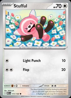 Stufful 111/132 Common – Mega Evolution Pokémon card