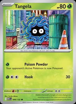 Tangela 006/132 Common – Mega Evolution Pokémon card