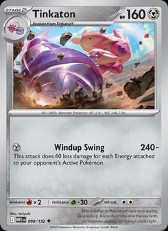 Tinkaton 098/132 Uncommon – Mega Evolution Pokémon card