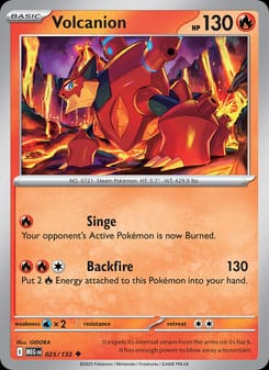 Volcanion 025/132 Uncommon – Mega Evolution Pokémon card