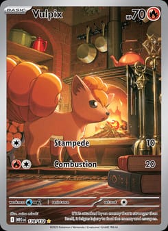 Vulpix 138/132 Illustration Rare – Mega Evolution Pokémon card