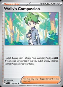 Wally's Compassion 132/132 Uncommon – Mega Evolution Pokémon card