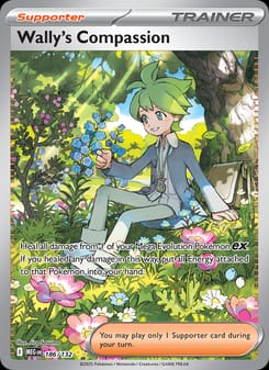 Wally's Compassion 186/132 Special Illustration Rare – Mega Evolution Pokémon card