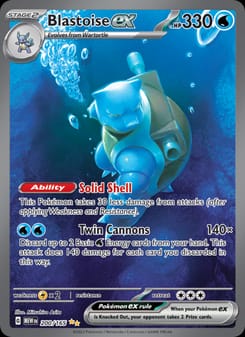 Blastoise ex 200/165 Special Illustration Rare – 151 Pokémon card