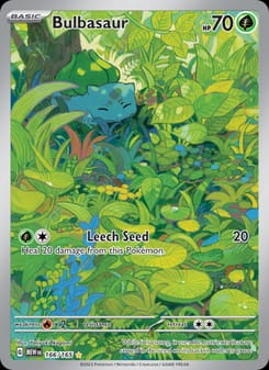 Bulbasaur 166/165 Illustration Rare – 151 Pokémon card