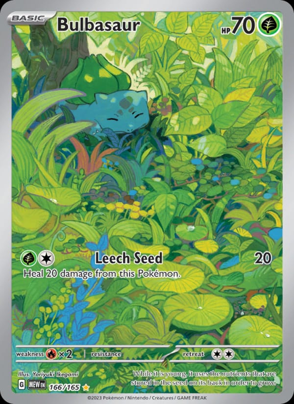 Bulbasaur 166/165 151 Pokémon card