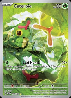 Caterpie 172/165 Illustration Rare – 151 Pokémon card