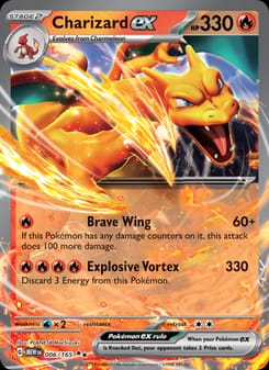 Charizard ex 006/165 Double Rare – 151 Pokémon card