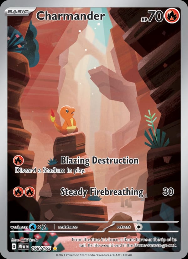 Charmander 168/165 151 Pokémon card