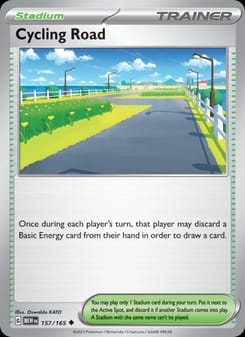 Cycling Road 157/165 Uncommon – 151 Pokémon card