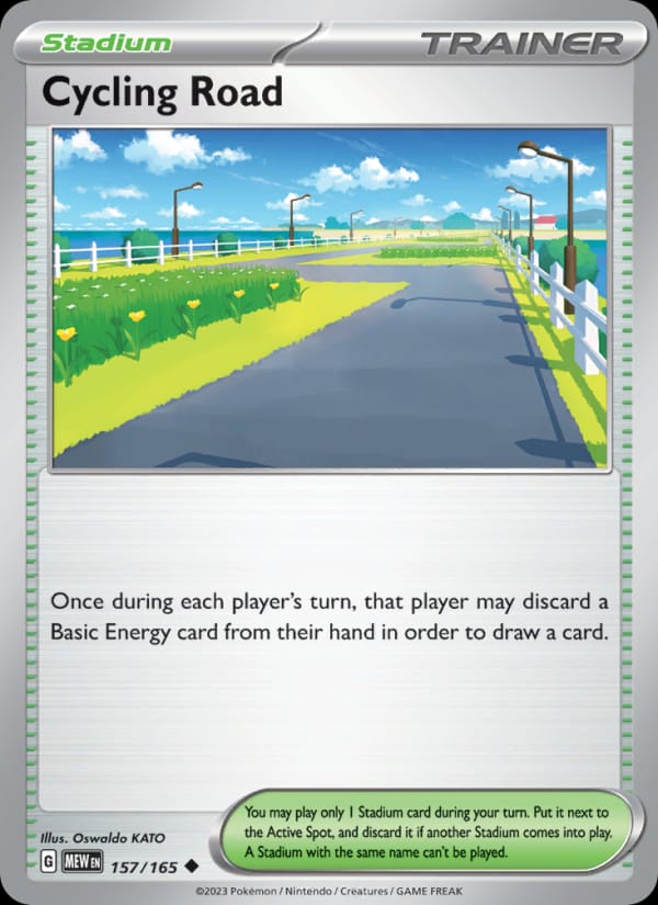 Cycling Road 157/165 151 Pokémon card
