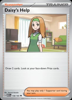 Daisy's Help 158/165 Uncommon – 151 Pokémon card