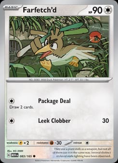 Farfetch'd 083/165 Common – 151 Pokémon card