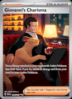 Giovanni's Charisma 204/165 Special Illustration Rare – 151 Pokémon card