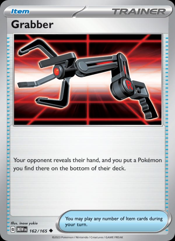 Grabber 162/165 151 Pokémon card