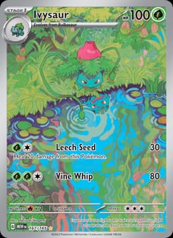 Ivysaur 167/165 Illustration Rare – 151 Pokémon card