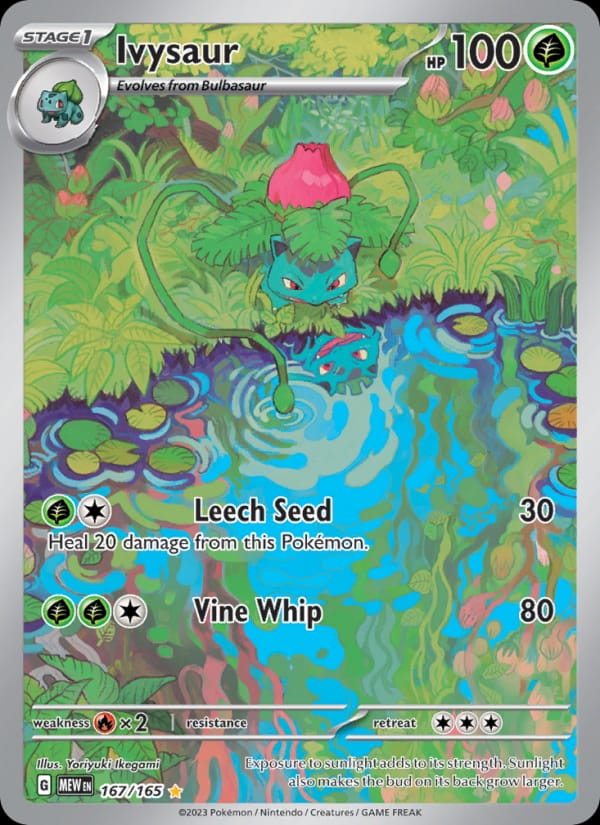 Ivysaur 167/165 151 Pokémon card