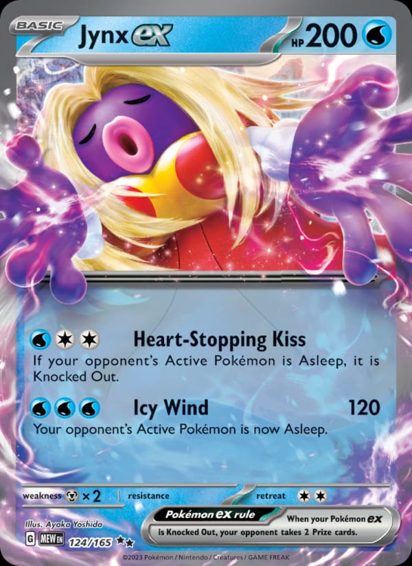 Jynx ex 124/165 151 Pokémon card