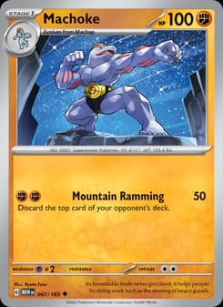 Machoke 067/165 Uncommon – 151 Pokémon card