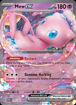 Mew ex 151/165 Double Rare – 151 Pokémon card
