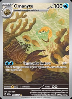 Omanyte 180/165 Illustration Rare – 151 Pokémon card