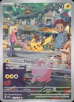 Pikachu 173/165 Illustration Rare – 151 Pokémon card